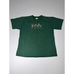 VTG Southwest Native American Indian T Shirt EMI TAOS Embroidered Kachina Doll